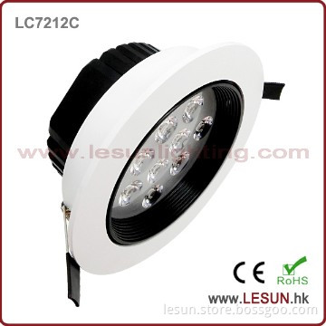 Easy to instal 12*1/12*3W integration lens led ceiling light LC7212C